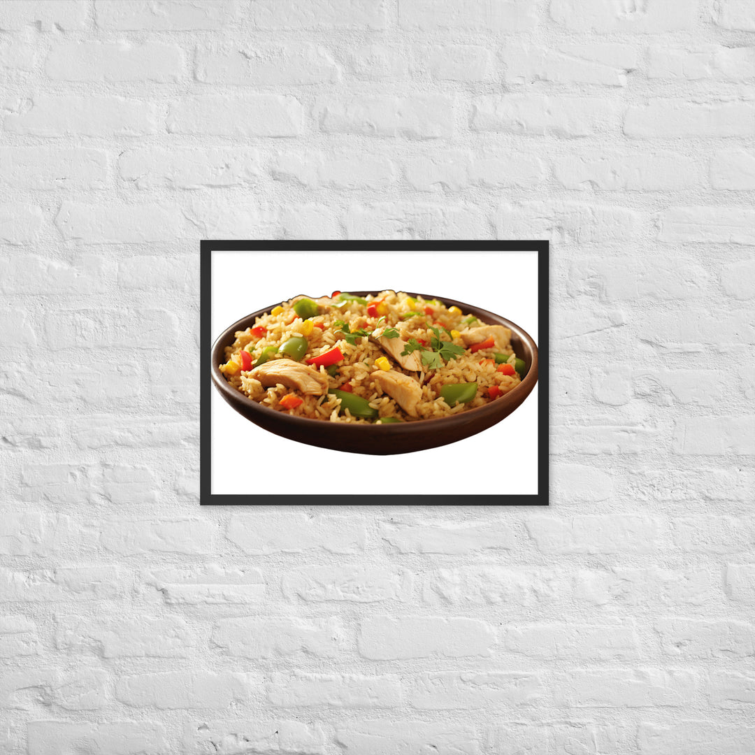 Chicken Fried Rice Framed poster 🤤 from Yumify.AI