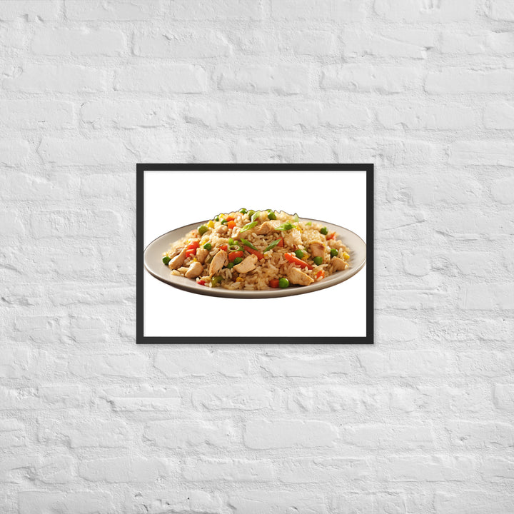 Chicken Fried Rice Framed poster 🤤 from Yumify.AI