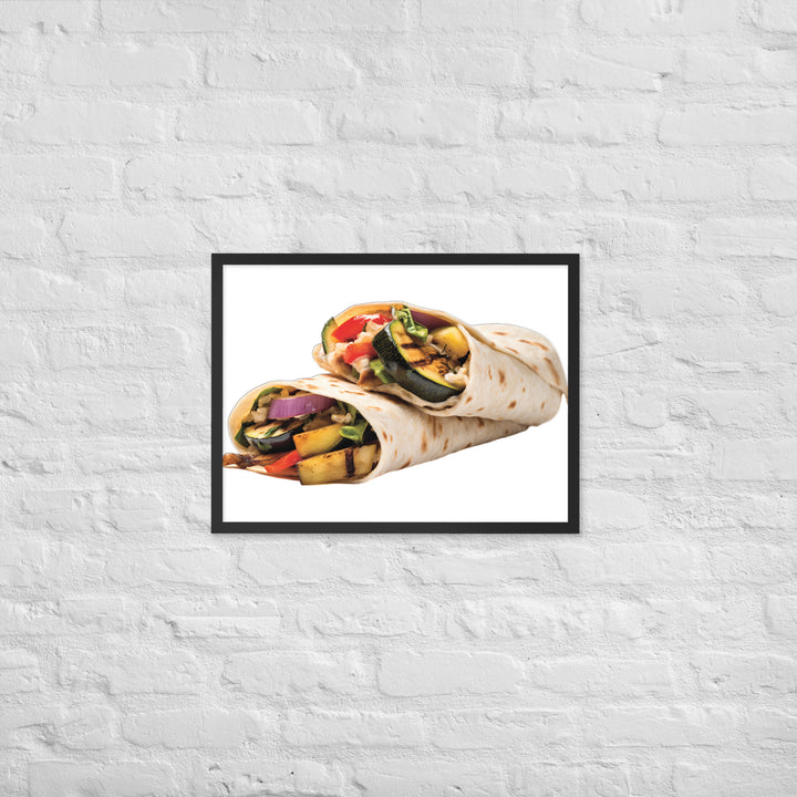 Vegetarian Shawarma Framed poster 🤤 from Yumify.AI