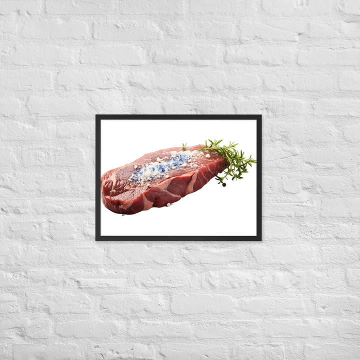 Blue Rare Steak Bliss Framed poster 🤤 from Yumify.AI