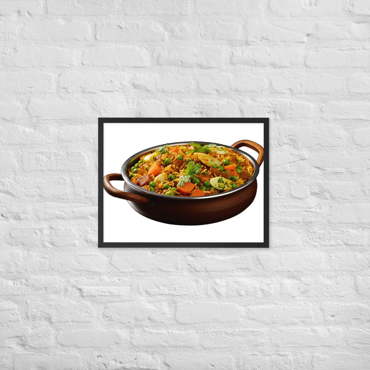 Vegetable Biryani Feast Framed poster 🤤 from Yumify.AI