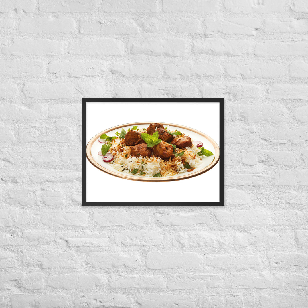 Mutton Biryani Platter Framed poster 🤤 from Yumify.AI