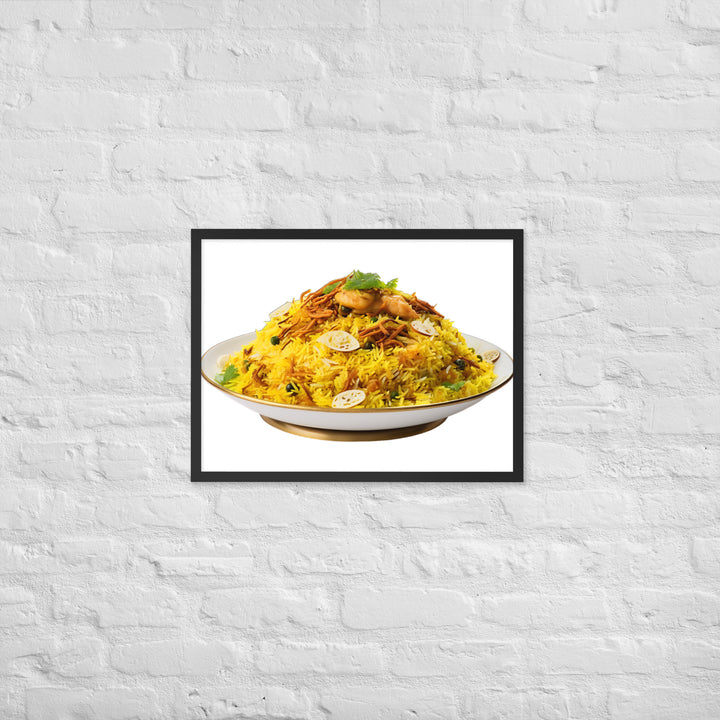 Layered Chicken Biryani Framed poster 🤤 from Yumify.AI