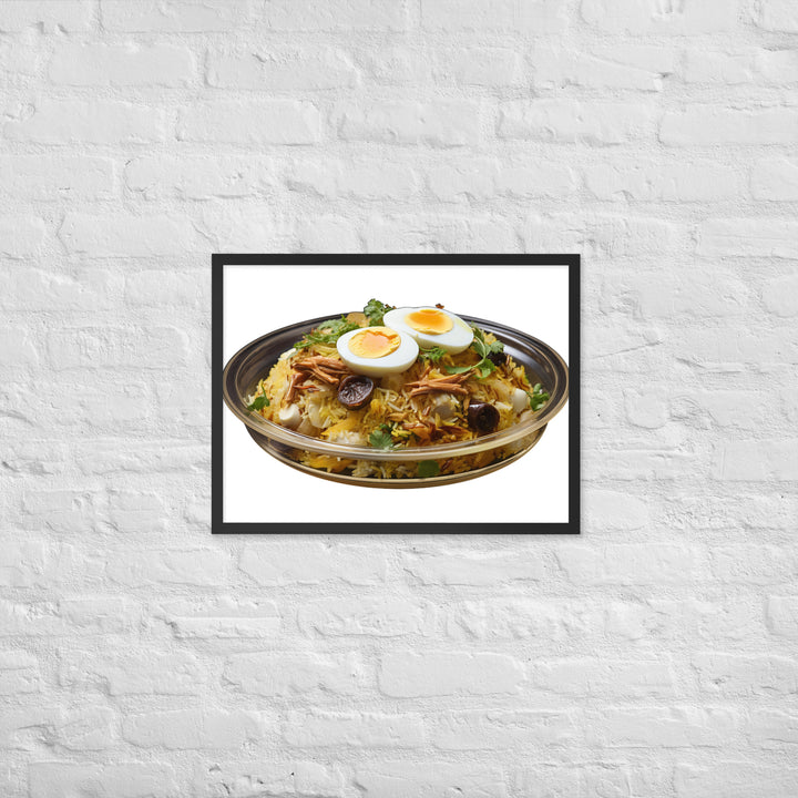 Layered Chicken Biryani Framed poster 🤤 from Yumify.AI