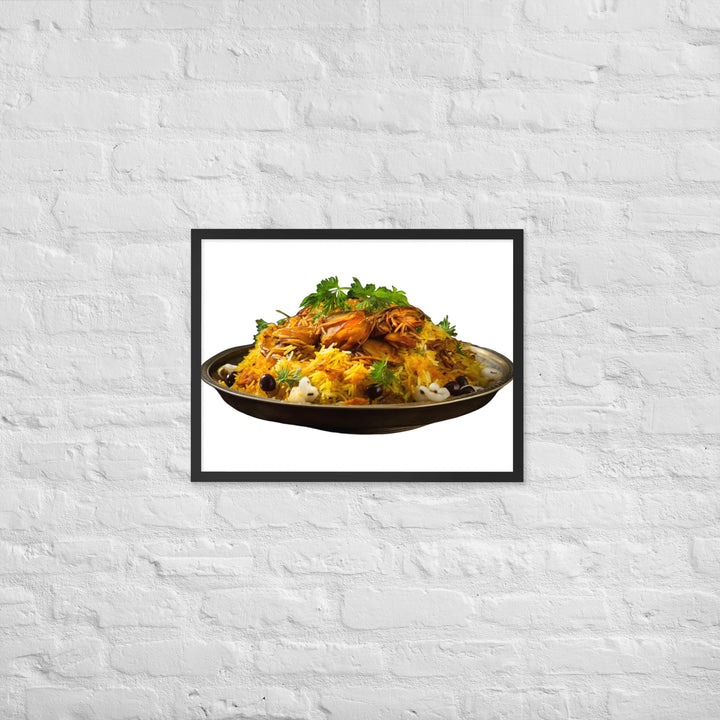 Layered Chicken Biryani Framed poster 🤤 from Yumify.AI