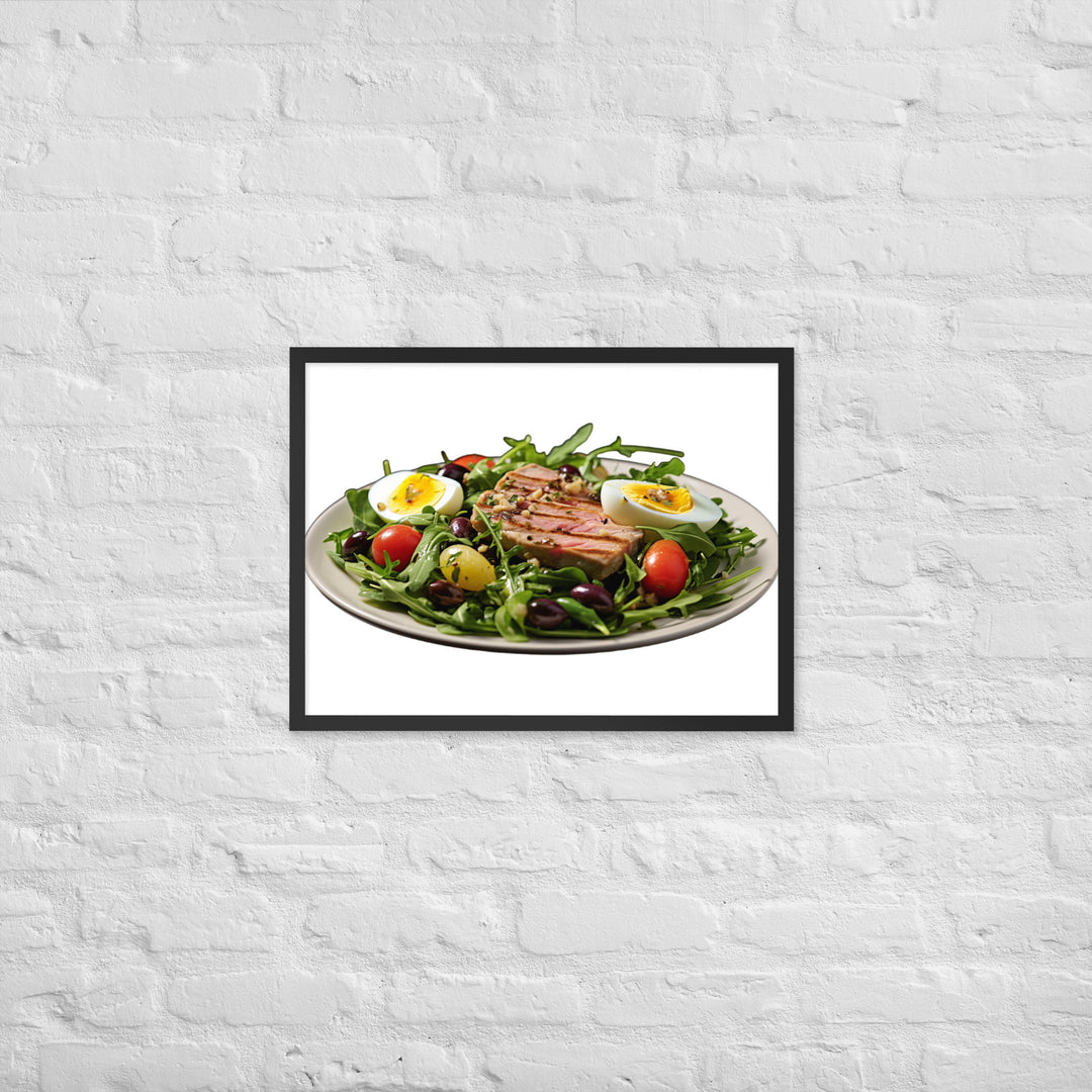 Tuna Nicoise Salad Framed poster 🤤 from Yumify.AI