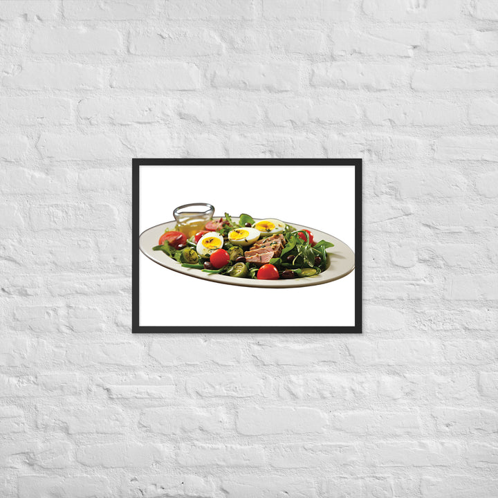 Tuna Nicoise Salad Framed poster 🤤 from Yumify.AI