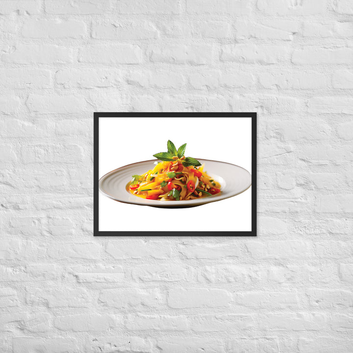 Thai Mango Salad Framed poster 🤤 from Yumify.AI