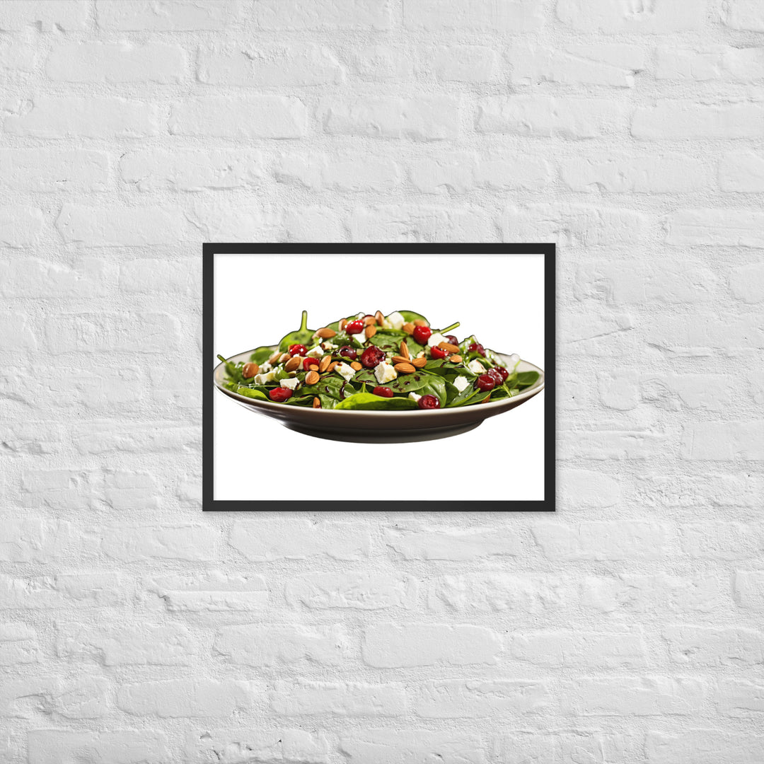 Spinach Salad Framed poster 🤤 from Yumify.AI