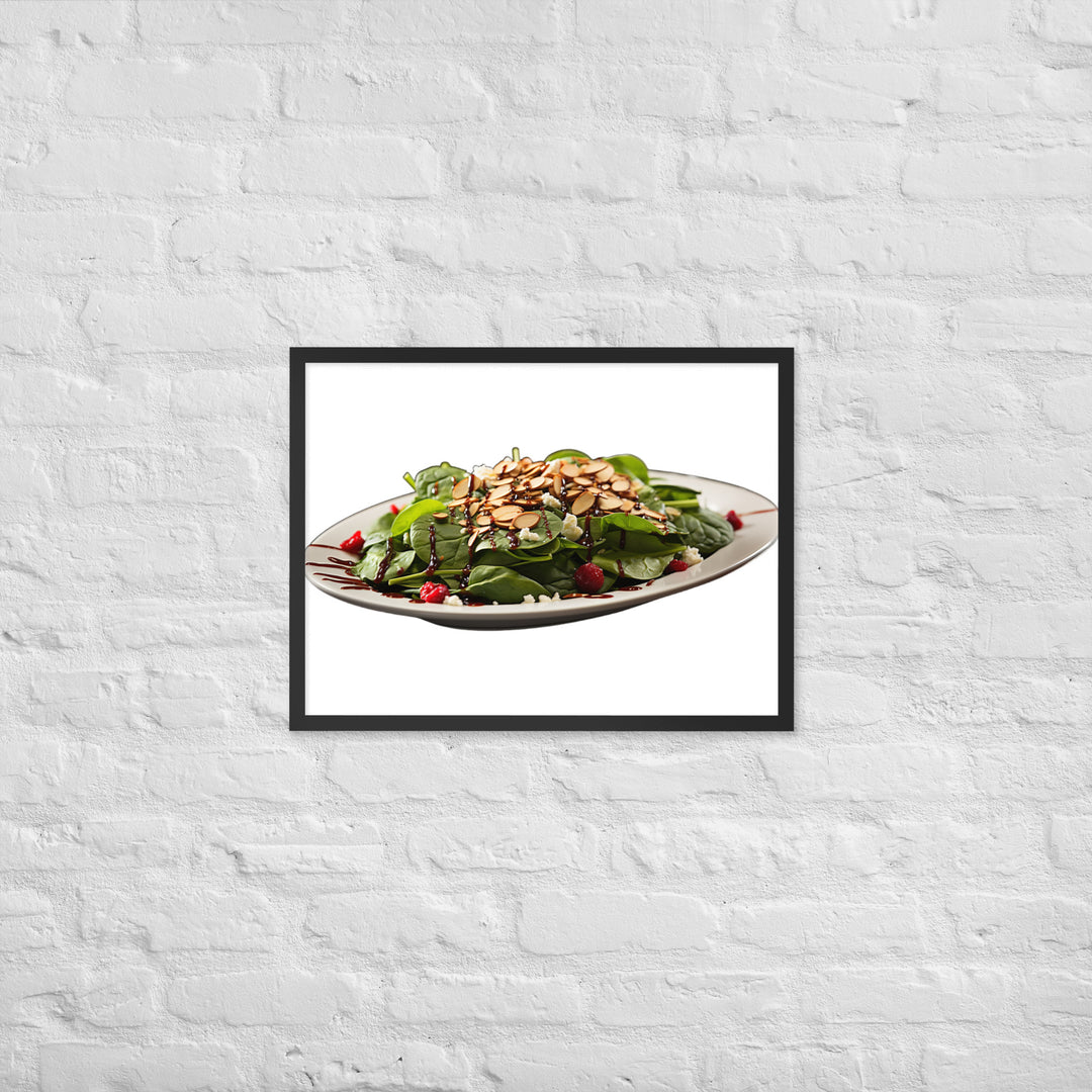 Spinach Salad Framed poster 🤤 from Yumify.AI