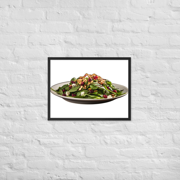 Spinach Salad Framed poster 🤤 from Yumify.AI