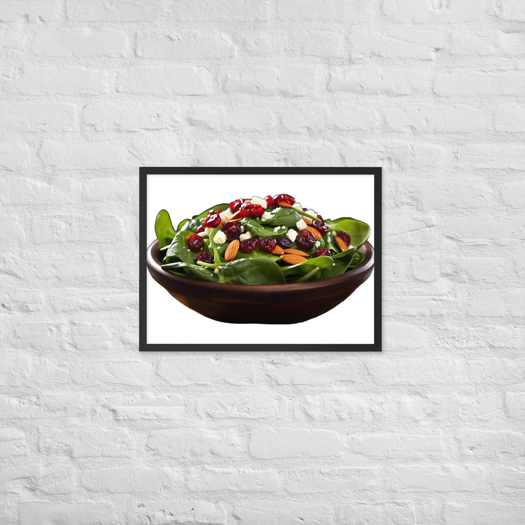 Spinach Salad Framed poster 🤤 from Yumify.AI