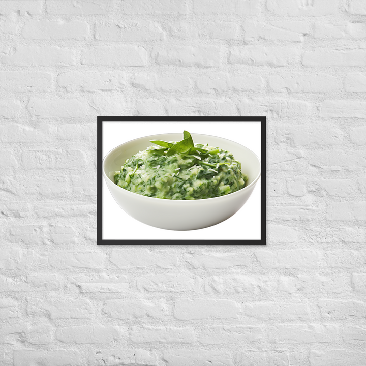 Spinach and Parmesan Risotto Framed poster 🤤 from Yumify.AI