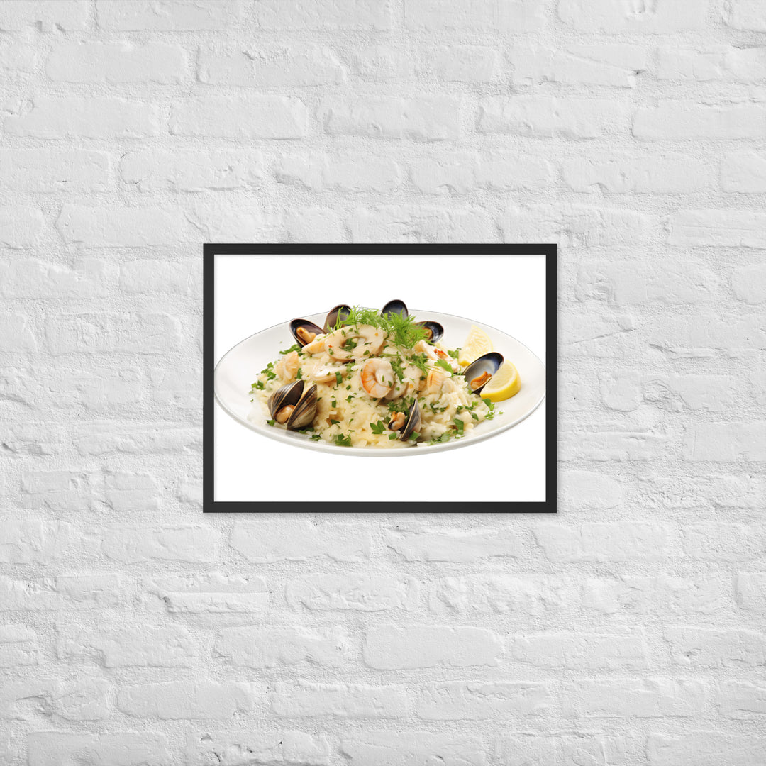 Seafood Risotto Framed poster 🤤 from Yumify.AI