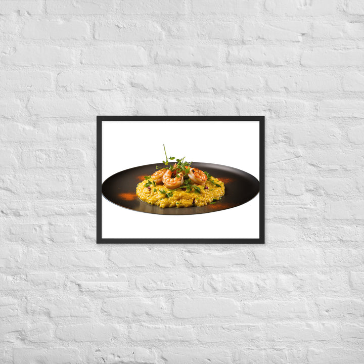 Saffron Risotto Framed poster 🤤 from Yumify.AI