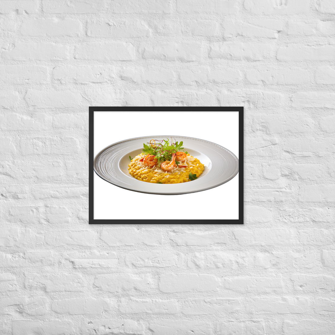 Saffron Risotto Framed poster 🤤 from Yumify.AI