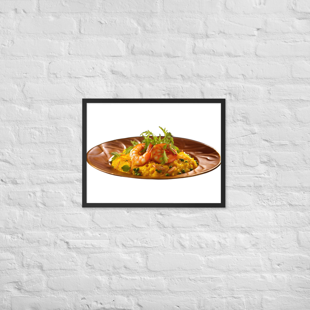 Saffron Risotto Framed poster 🤤 from Yumify.AI