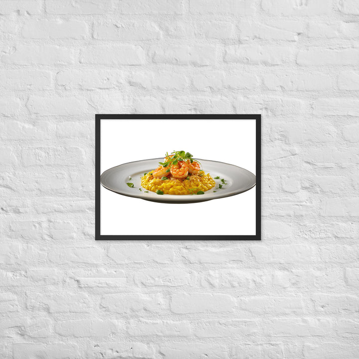 Saffron Risotto Framed poster 🤤 from Yumify.AI