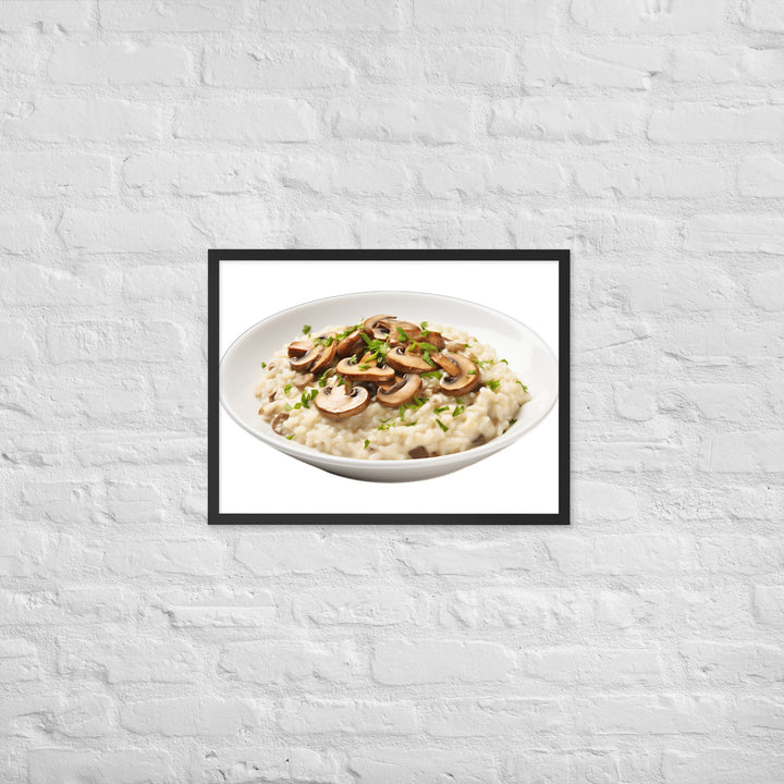 Creamy Mushroom Risotto Framed poster 🤤 from Yumify.AI