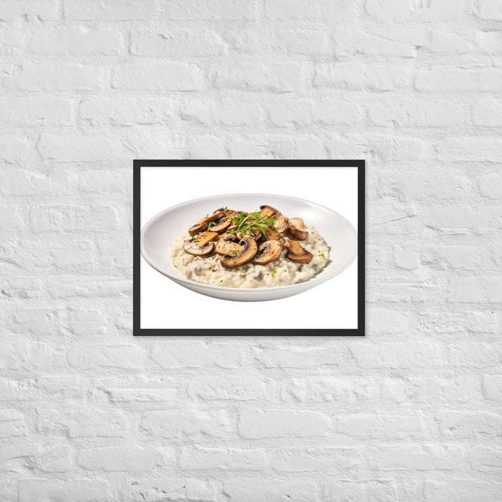 Creamy Mushroom Risotto Framed poster 🤤 from Yumify.AI