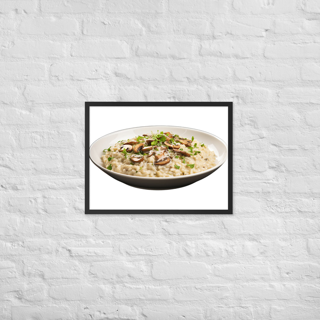 Creamy Mushroom Risotto Framed poster 🤤 from Yumify.AI