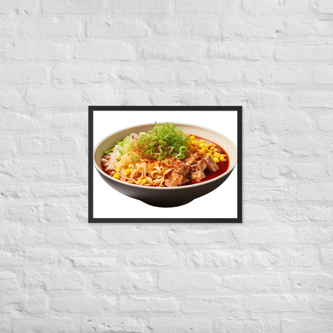 Spicy Miso Ramen Framed poster 🤤 from Yumify.AI