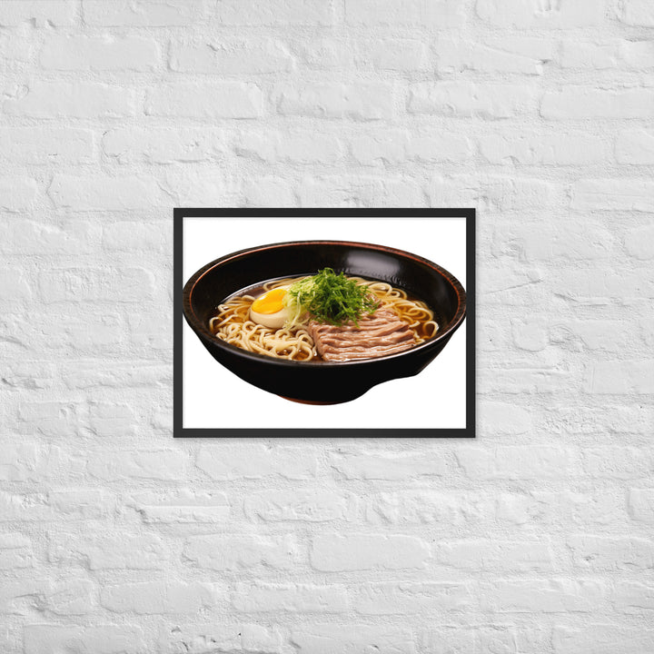 Cold Tsukemen Ramen Framed poster 🤤 from Yumify.AI