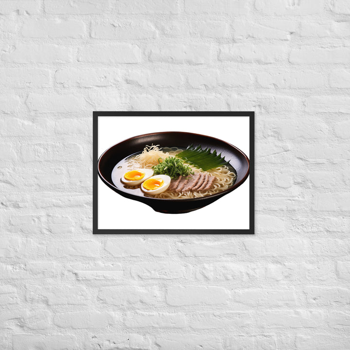 Cold Tsukemen Ramen Framed poster 🤤 from Yumify.AI