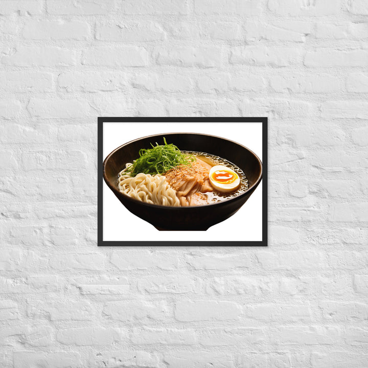 Cold Tsukemen Ramen Framed poster 🤤 from Yumify.AI