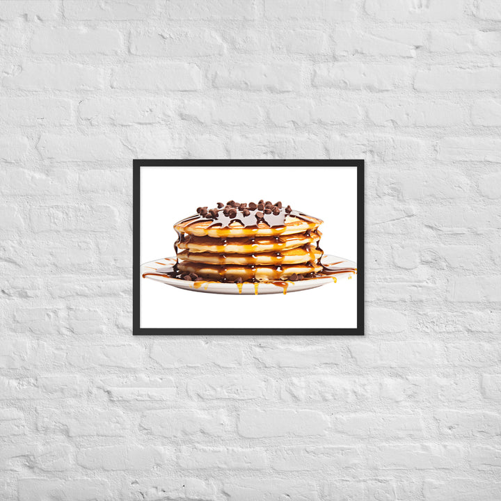 Chocolate Chip Pancakes Framed poster 🤤 from Yumify.AI