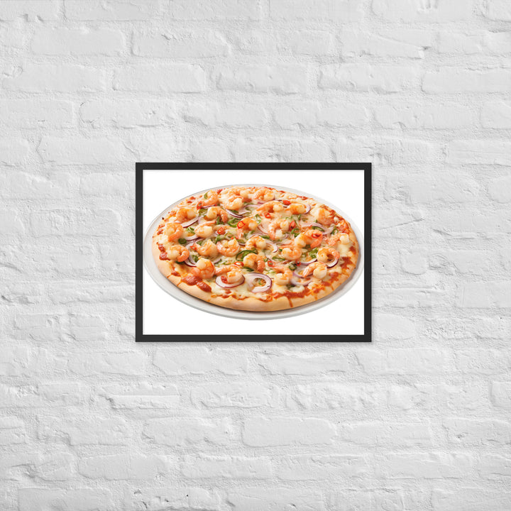 Seafood Supreme Pizza Framed poster 🤤 from Yumify.AI