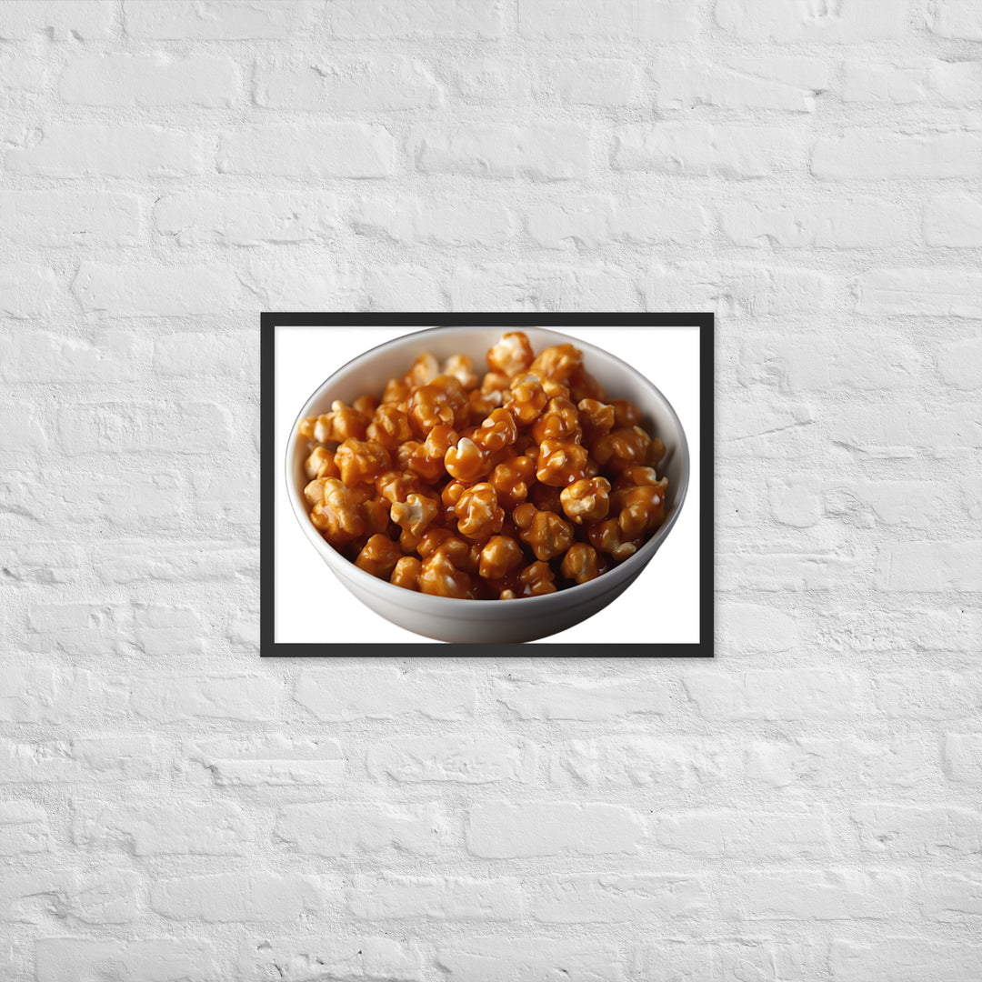 Caramel Coated Popcorn Framed poster 🤤 from Yumify.AI