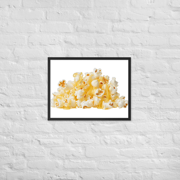 Butter Drizzled Popcorn Framed poster 🤤 from Yumify.AI