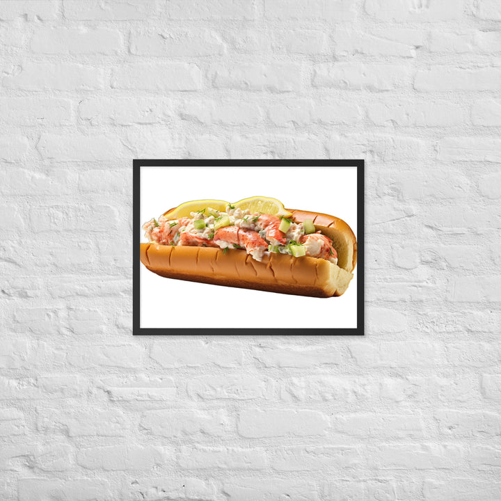 Lemon Zest Lobster Roll Framed poster 🤤 from Yumify.AI