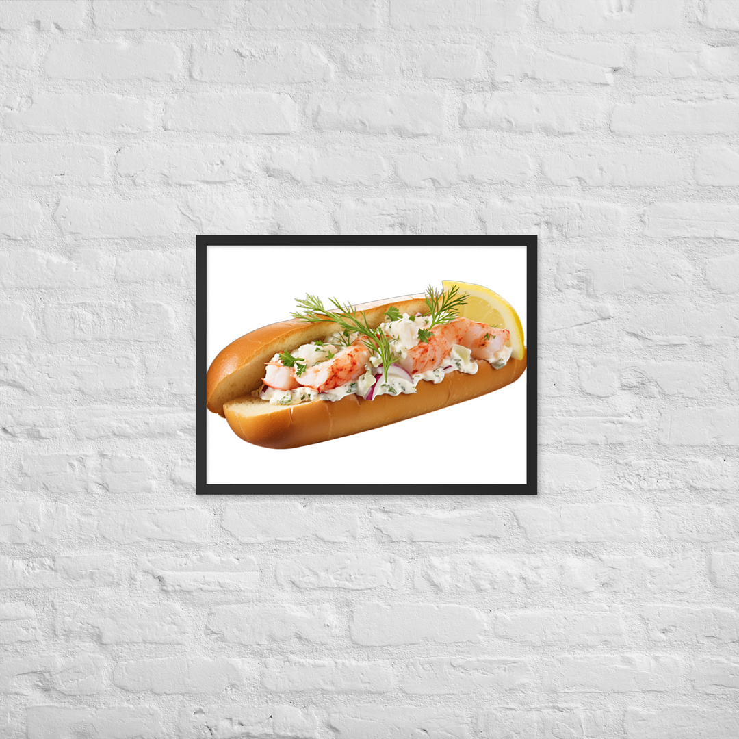 Lemon Zest Lobster Roll Framed poster 🤤 from Yumify.AI