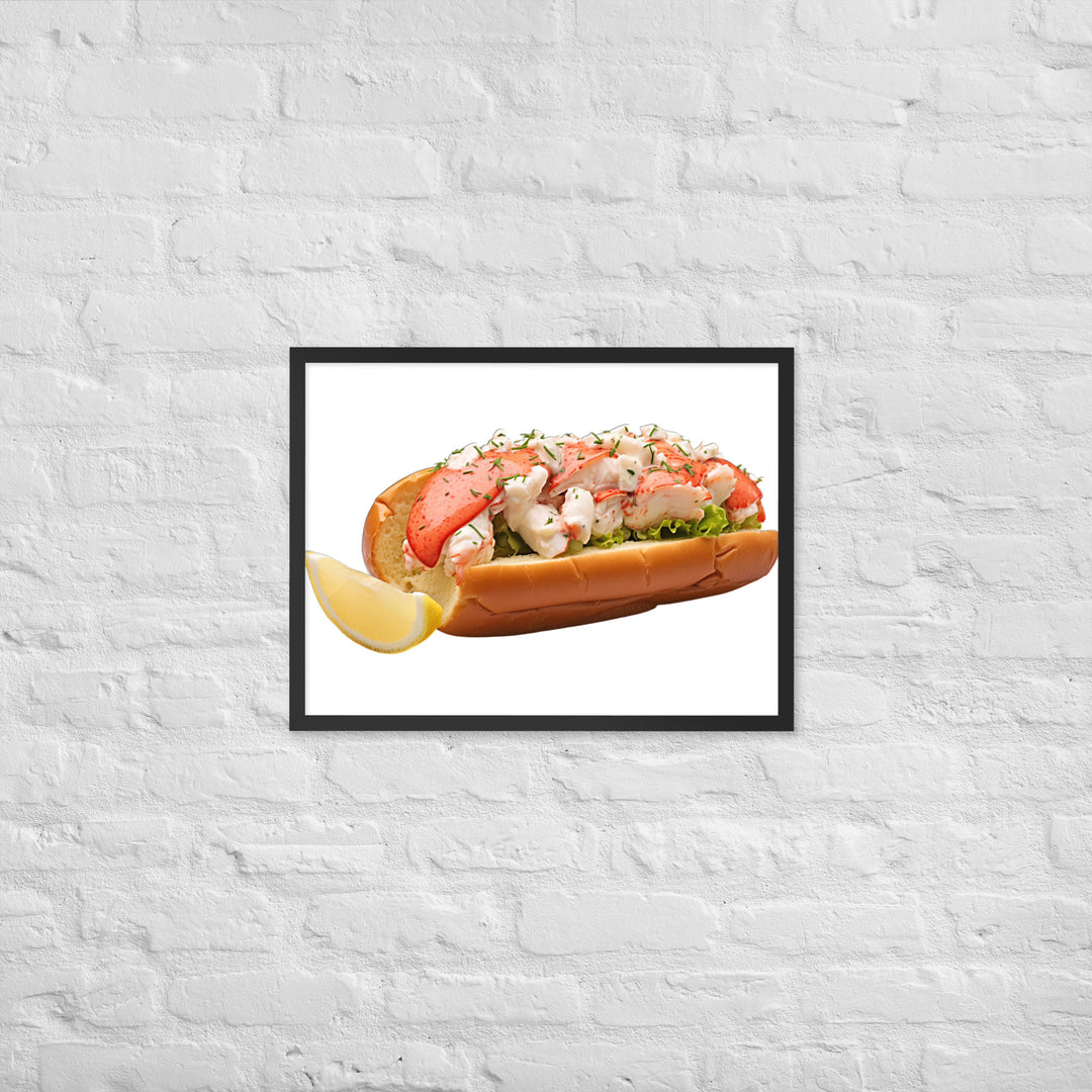 Lemon Zest Lobster Roll Framed poster 🤤 from Yumify.AI