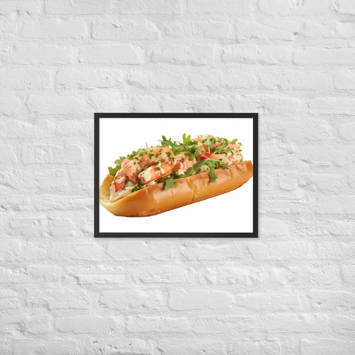 Garlic Butter Lobster Roll Framed poster 🤤 from Yumify.AI