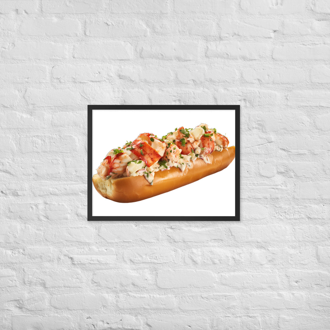 Garlic Butter Lobster Roll Framed poster 🤤 from Yumify.AI