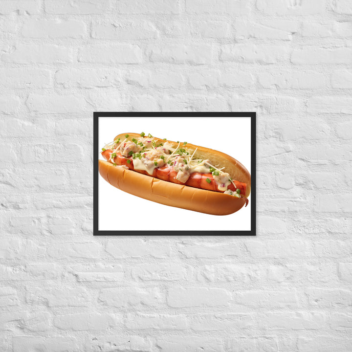 Classic Lobster Roll Framed poster 🤤 from Yumify.AI