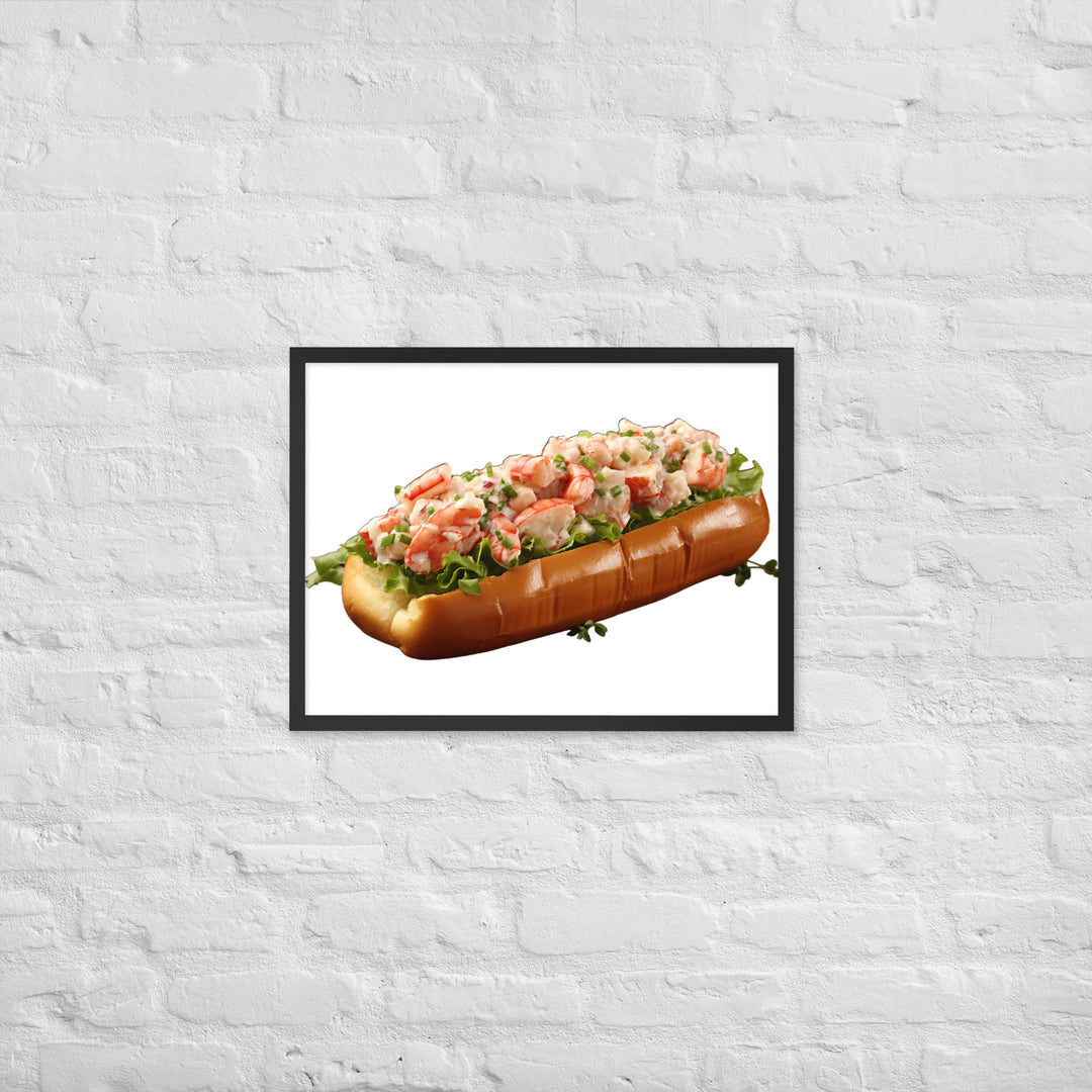 Classic Lobster Roll Framed poster 🤤 from Yumify.AI