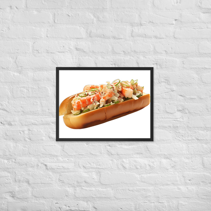 Classic Lobster Roll Framed poster 🤤 from Yumify.AI