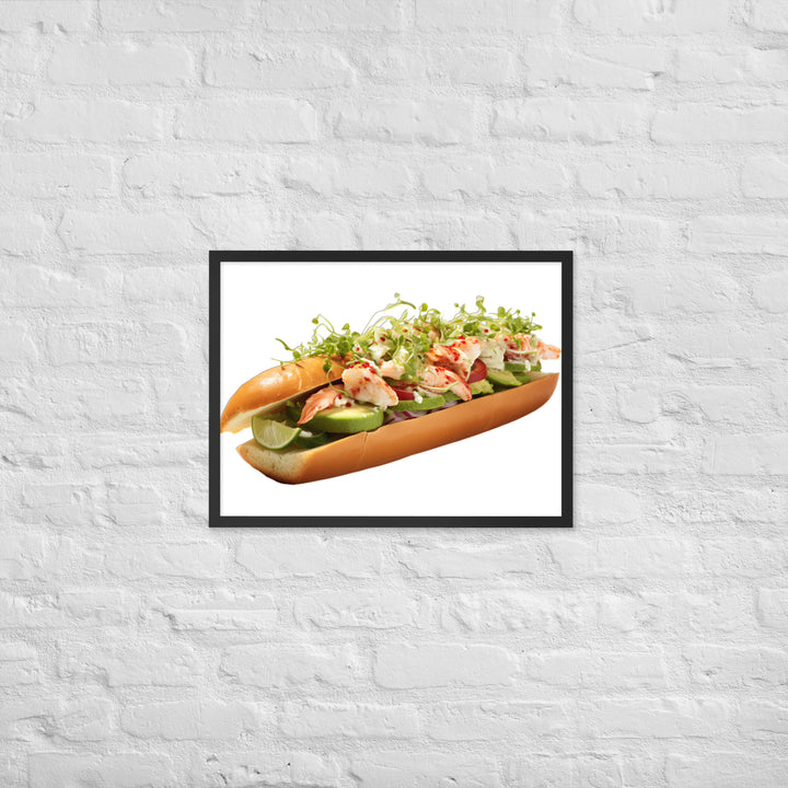 Avocado Lobster Roll Framed poster 🤤 from Yumify.AI