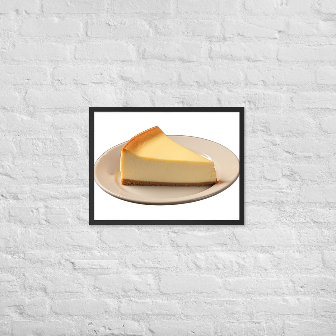 Classic New York Cheesecake Framed poster 🤤 from Yumify.AI