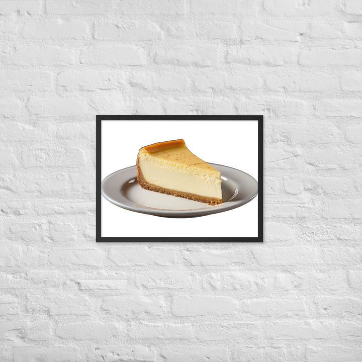 Classic New York Cheesecake Framed poster 🤤 from Yumify.AI