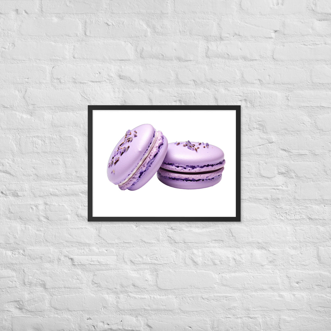 Lavender Macaron Framed poster 🤤 from Yumify.AI