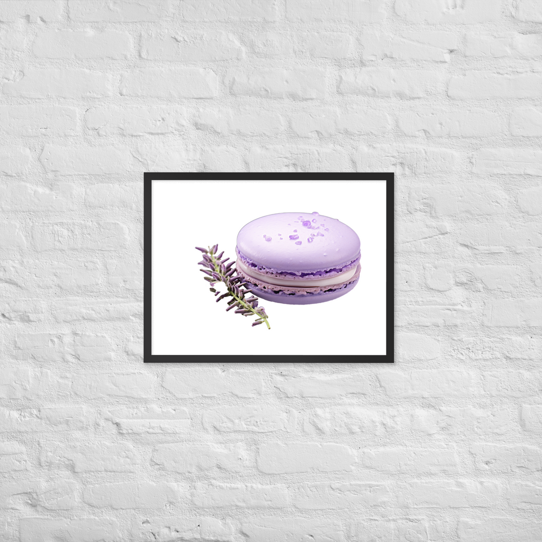 Lavender Macaron Framed poster 🤤 from Yumify.AI