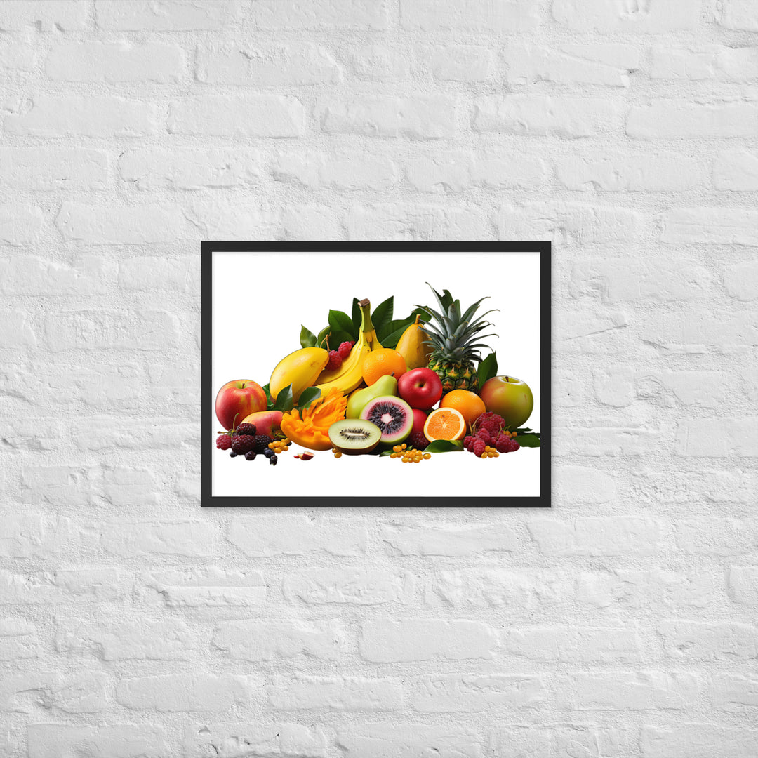 Exotic Tropical Fruits Framed poster 🤤 from Yumify.AI