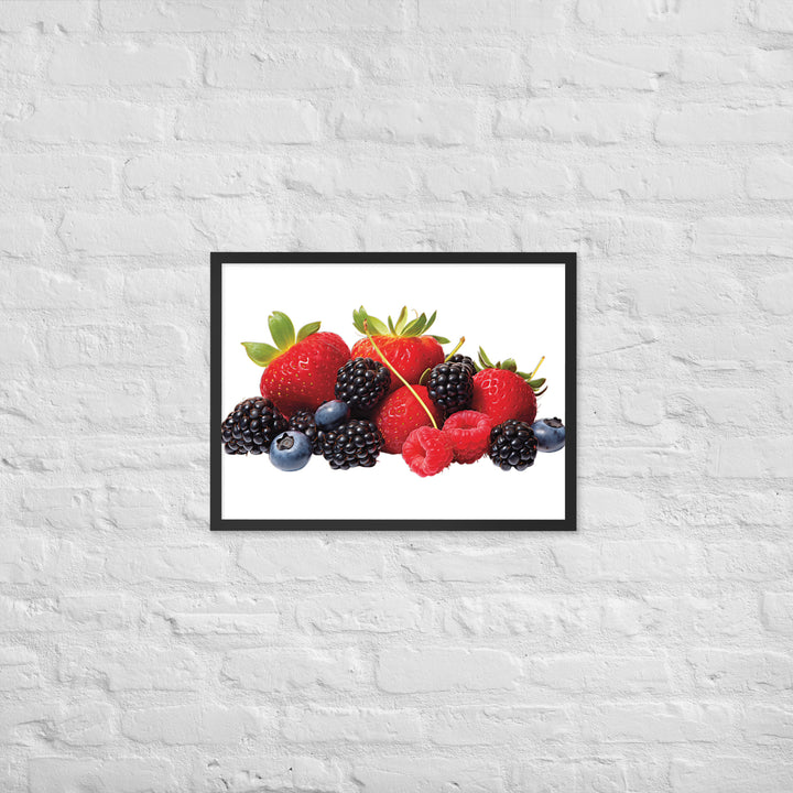 Berry Delight Assortment Framed poster 🤤 from Yumify.AI