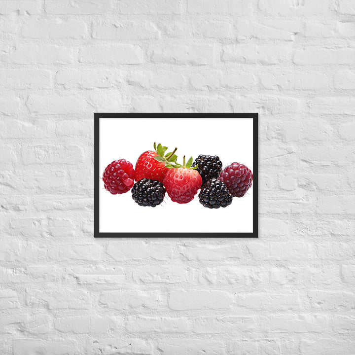 Berry Delight Assortment Framed poster 🤤 from Yumify.AI