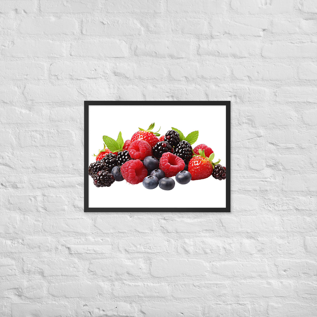 Berry Delight Assortment Framed poster 🤤 from Yumify.AI